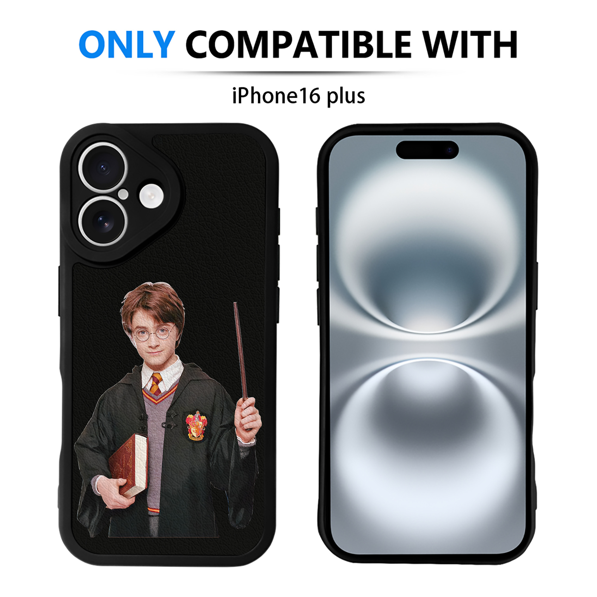 （画像用） Harry Potter ハリー・ポッターシリーズ 【iPhone 16シリーズ対応】シリコンスマホケース（レザー調） 材質：シリコン